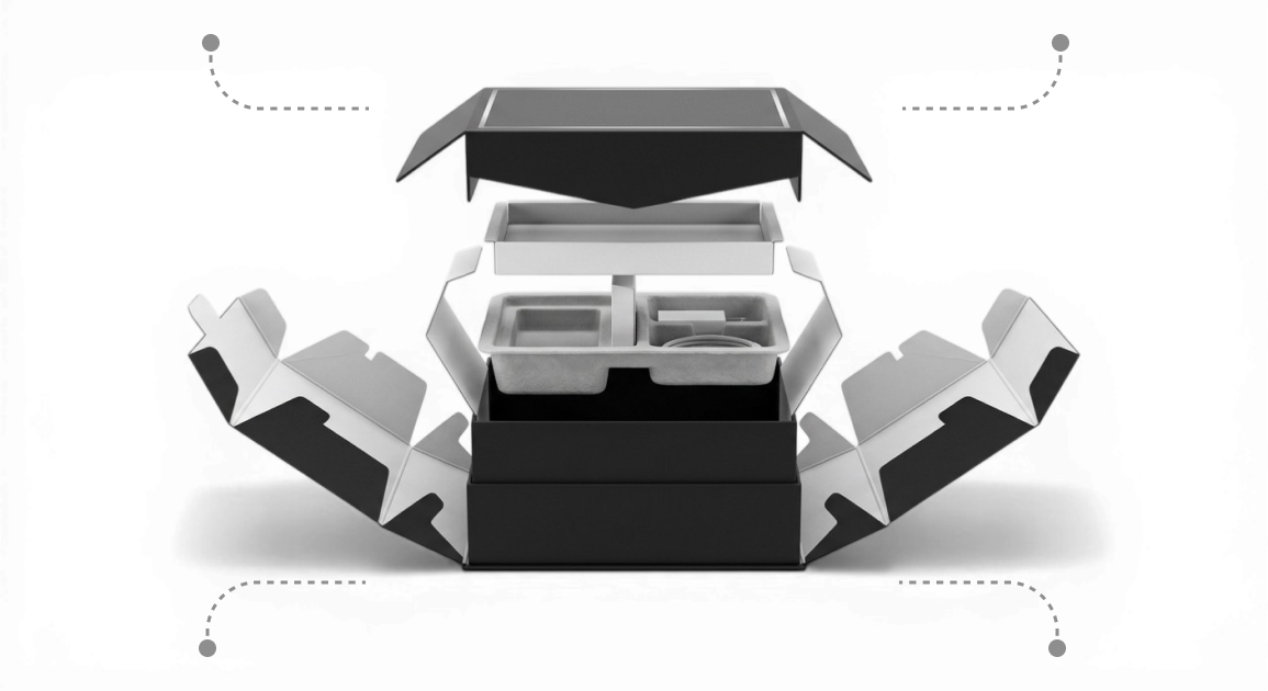 Open packaging box